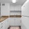 kitchen with white cabinets